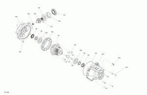 07- Front Drive Outlander - 6x6 - 450 Efi - Differential Parts (07- Front Drive Outlander - 6x6 - 450 Efi - Differential Parts)