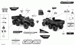 09-  Outlander 6x6 - 450 Efi (09- Decals Outlander 6x6 - 450 Efi)