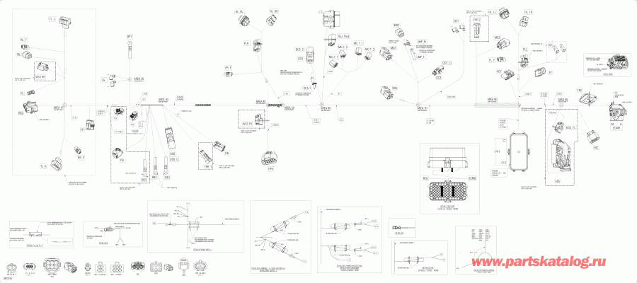 ������������ Bombardier 001 - Outlander 6X6 - 450 EFI - T3, 2019 ������ - Main ���� �������� 710006170