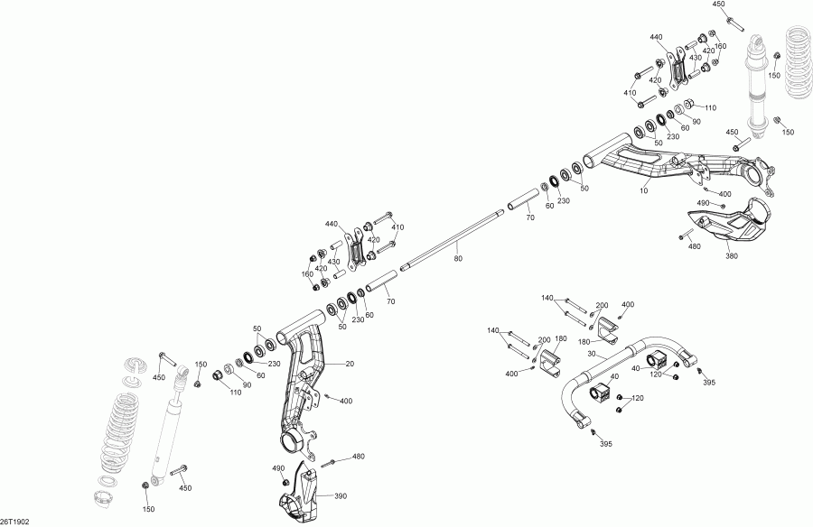  Bombardier 001 - Renegade 570 EFI - International, 2019  - Rear Suspension