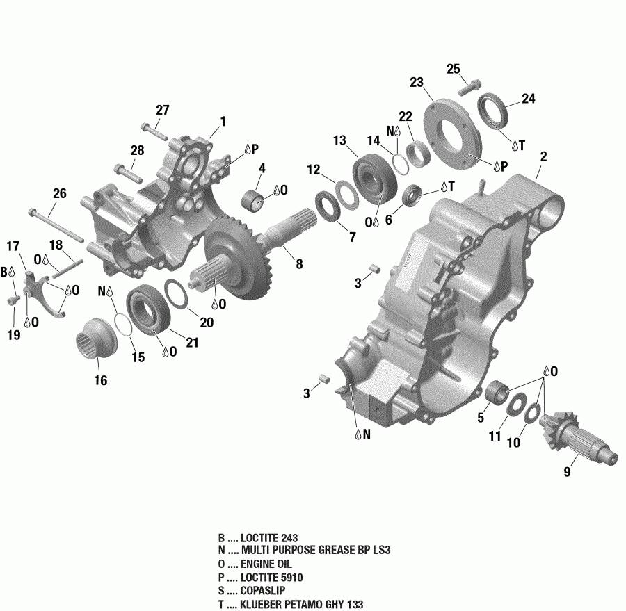 ATV BRP 001 - Renegade 650 EFI - T3, 2019 - Gear Box 1 420684829