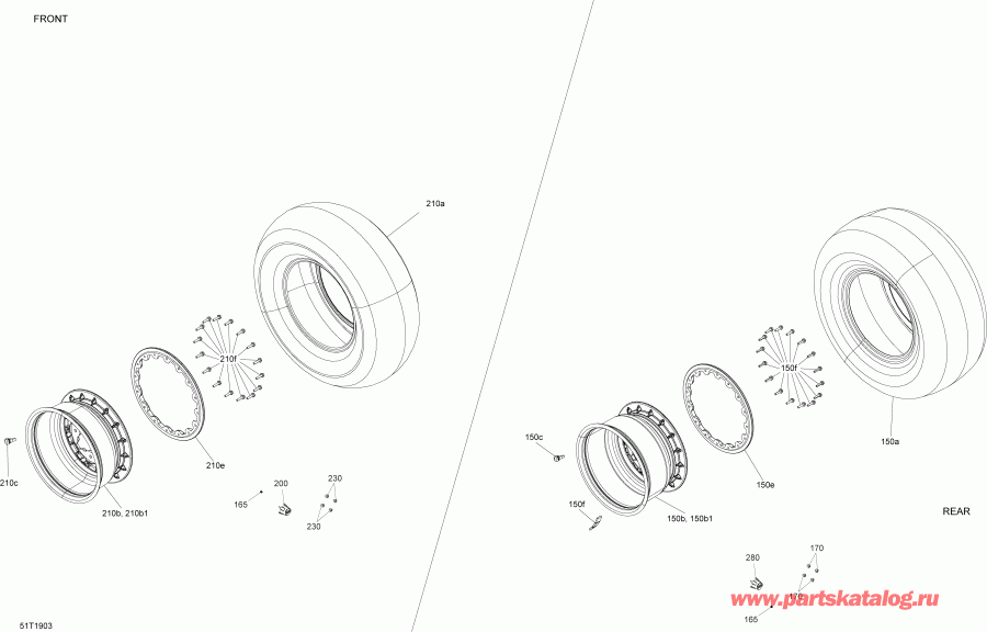 ����������  001 - Renegade 650 EFI - T3, 2019 - Wheels Renegade 650 Efi