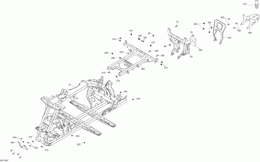   001 - Renegade 650 EFI - T3, 2019 - Frame