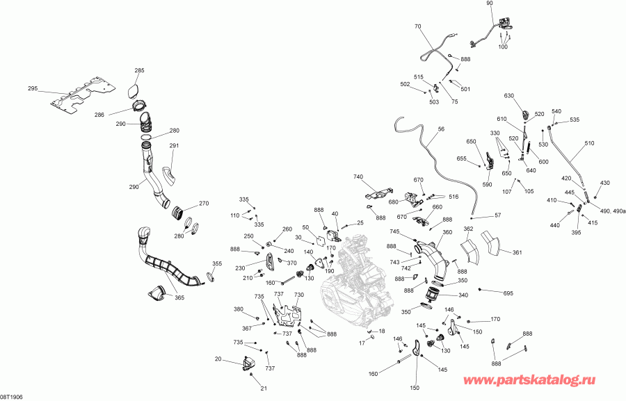 ������������ BRP 002 - Outlander 1000 EFI - T3, 2019 ������ - ��������� Outlander T3 1000 Efi