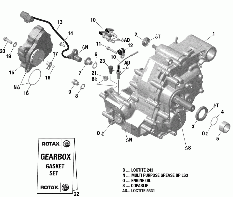 ATV BRP 002 - Outlander 1000 EFI - T3, 2019 - Gear Box And Components 420685398