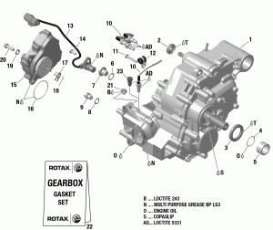 01-  Box  Components - 420685398 (01- Gear Box And Components - 420685398)