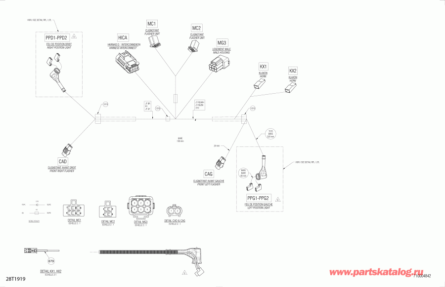 002 - Outlander 1000 EFI - T3, 2019 ������ - Main ���� �������� 710004842