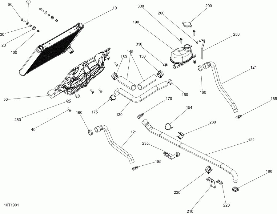 ����������  002 - Outlander 450 EFI - International - Non European Communities, 2019 ������ - ���������� 450 Efi
