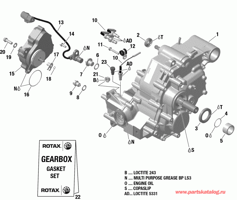  BRP 002 - Outlander 650 EFI - International - Non European Communities, 2019 - Gear Box And Components 420684829