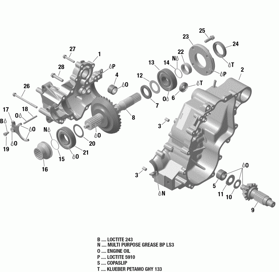 ATV BRP  002 - Outlander 650 EFI - International - Non European Communities, 2019 - Gear Box 1 420684829