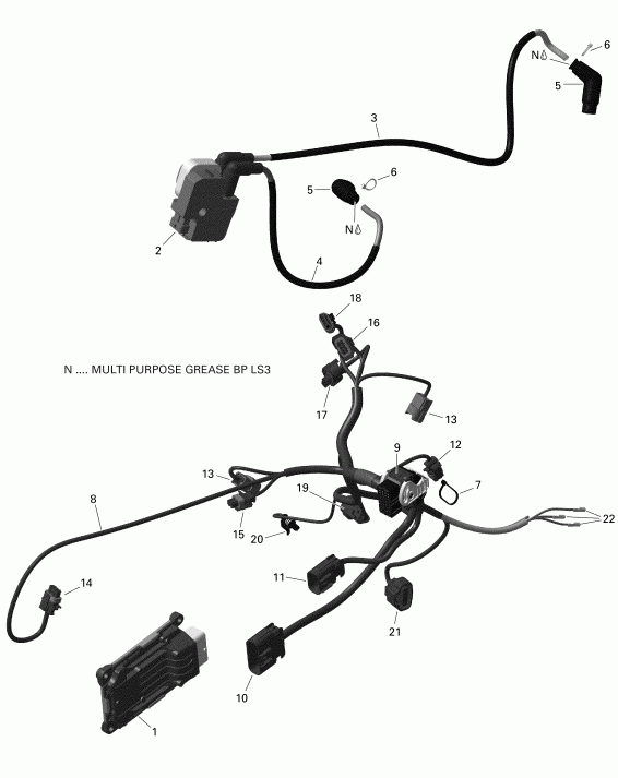 ATV BRP - Engine Harness And Electronic Module V1 Xt