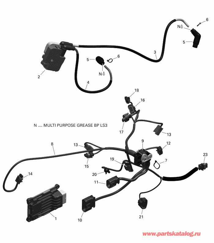  002 - Outlander 650 EFI - International - Non European Communities, 2019 -     Electronic Module V2 Pro