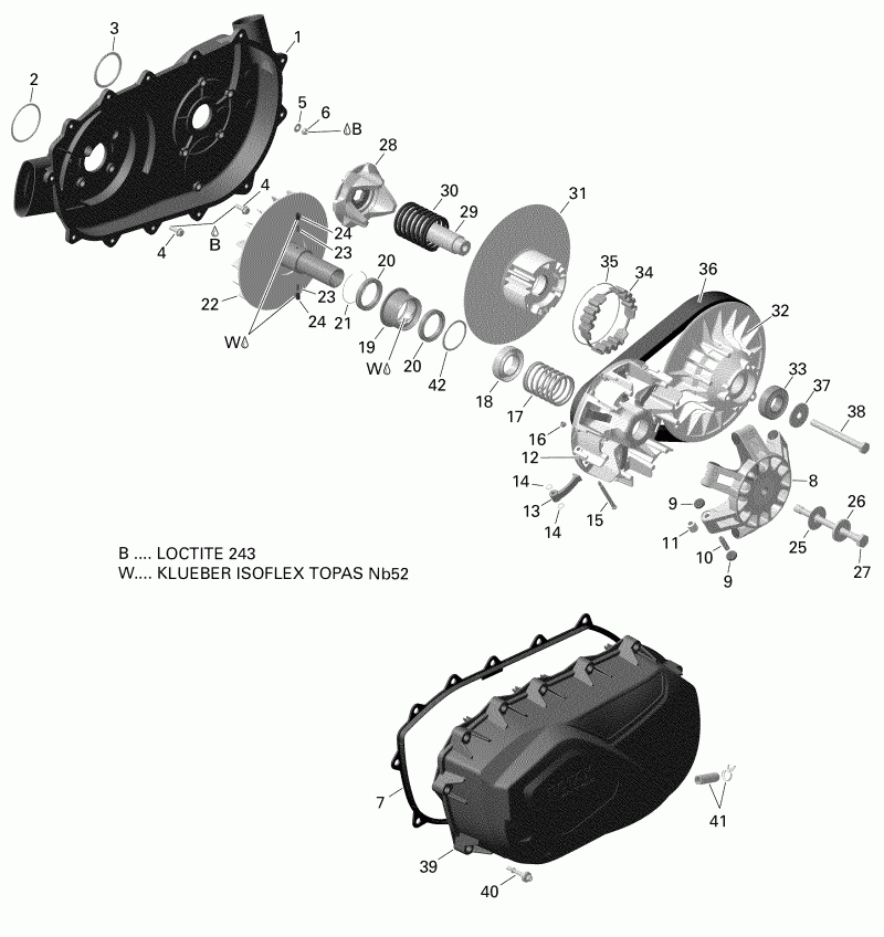   002 - Outlander 6X6 - 650 EFI - T3, 2019 - Transmission