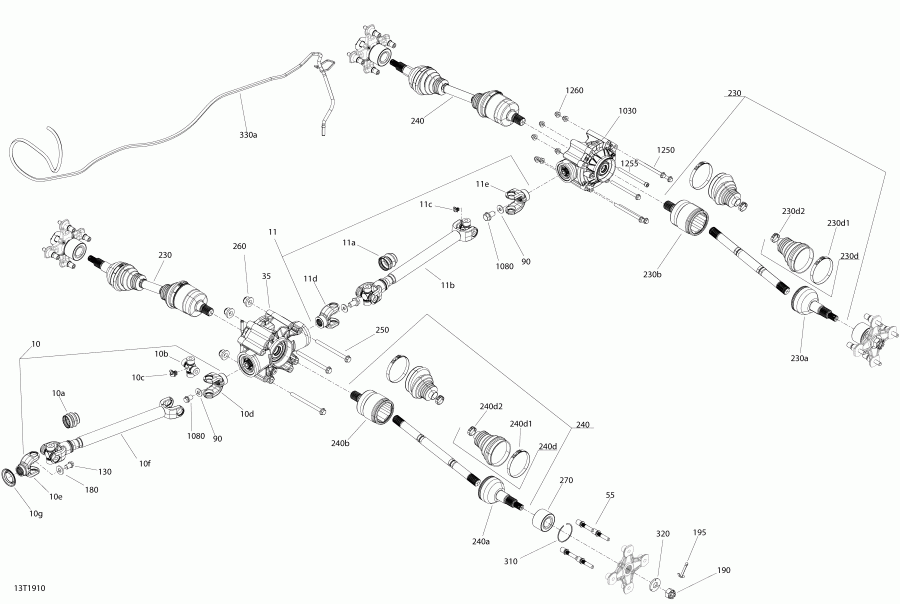 ���������� BRP 002 - Outlander 6X6 - 650 EFI - T3, 2019 - Rear Drive Outlander 6x6