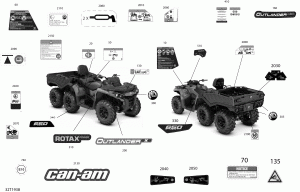 09-  Outlander 6x6 - 650 Efi - Dps -  (09- Decals Outlander 6x6 - 650 Efi - Dps - Europe)