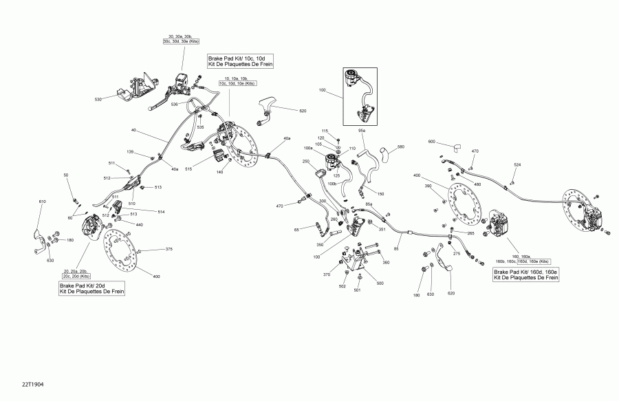 ATV  002 - Outlander 850 EFI - North America, 2019 - Brakes Outlander 850 Efi