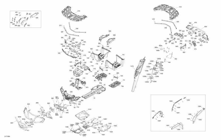 ATV  002 - Outlander 850 EFI - North America, 2019 - Body And Accessories Outlander 850 Except Xmr