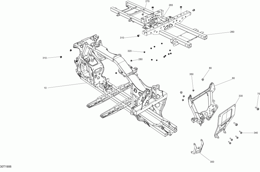 ATV  002 - Renegade 650 EFI - International, 2019 - Frame