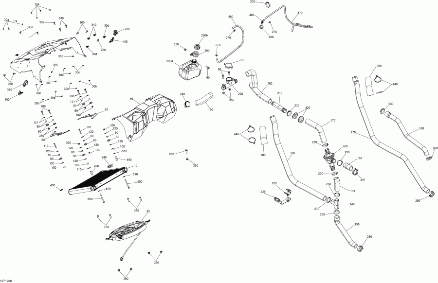 ���������� BRP 003 - Outlander 1000R EFI - North America, 2019 ������ - ���������� 1000r Efi Xmr