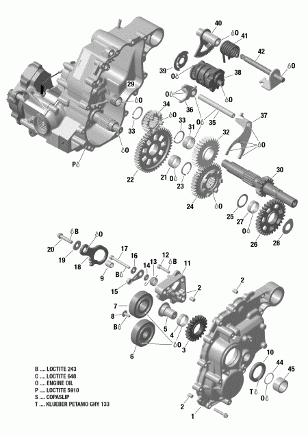 ATV BRP 003 - Outlander 570 EFI - International - European Communities, 2019 - Gear Box 2 420684829