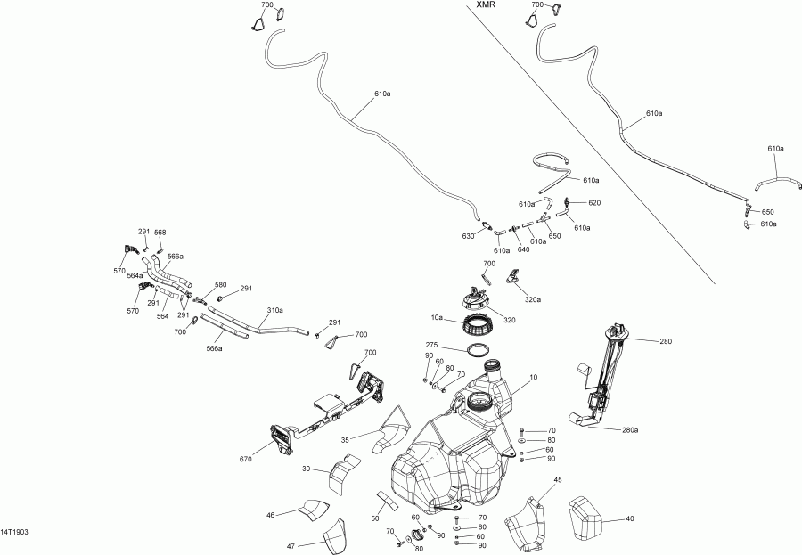 ���������� BRP 003 - Outlander 570 EFI - PRO NORDIC - T3, 2019 ������ - Fuel