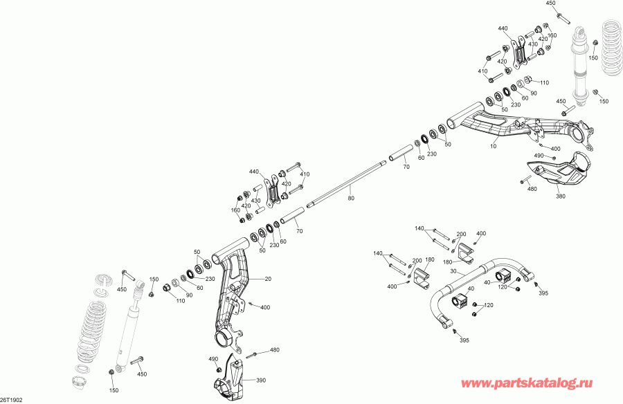   003 - Outlander 570 EFI - PRO NORDIC - T3, 2019  - Rear Suspension