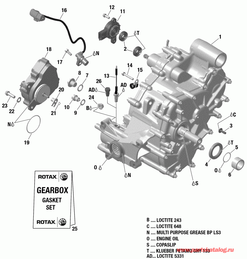 ���������� BRP ������ 003 - Outlander 6X6 - 1000 EFI - T3, 2019 - Gear Box And Components 420686563