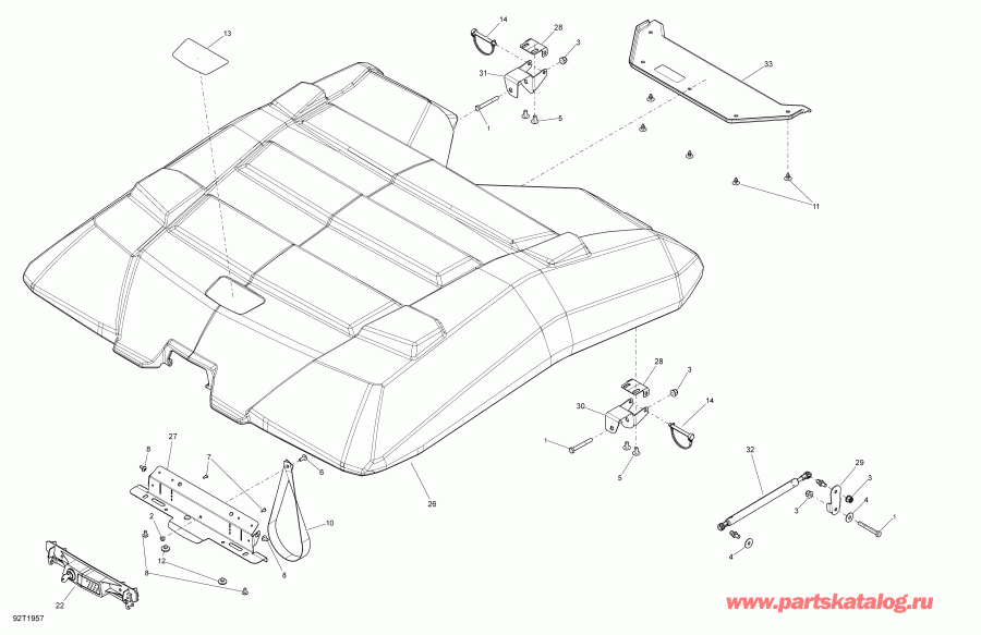    003 - Outlander 6X6 - 1000 EFI - T3, 2019 - Option Hard Top