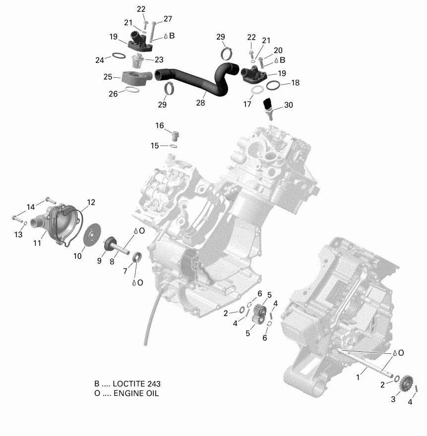 ATV Bombardier  003 - Outlander MAX 650 EFI - T3, 2019 - Engine Cooling