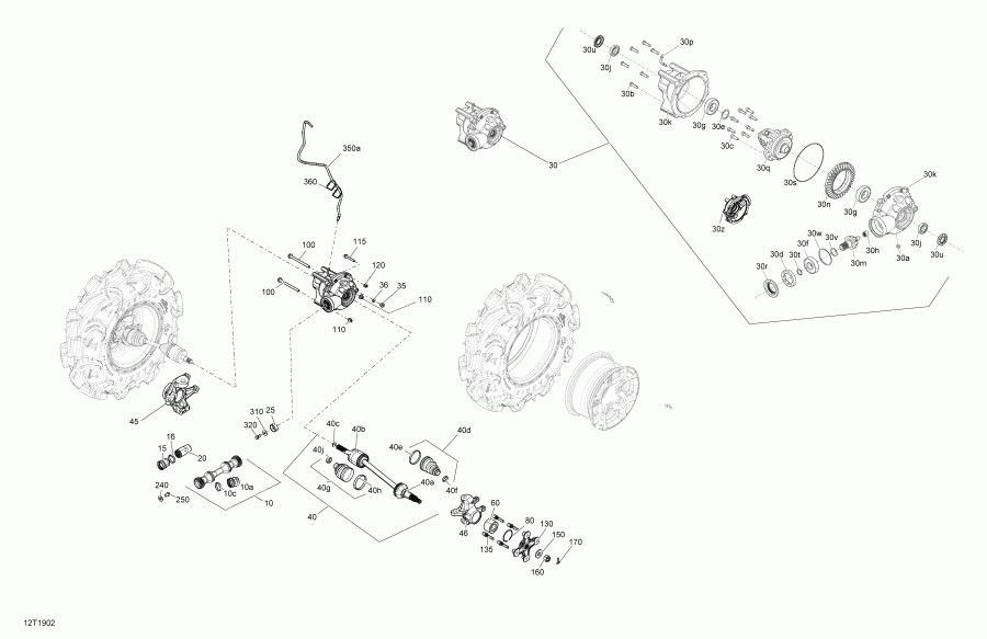 ATV - Front Drive Outlander & Renegade Except Xmr