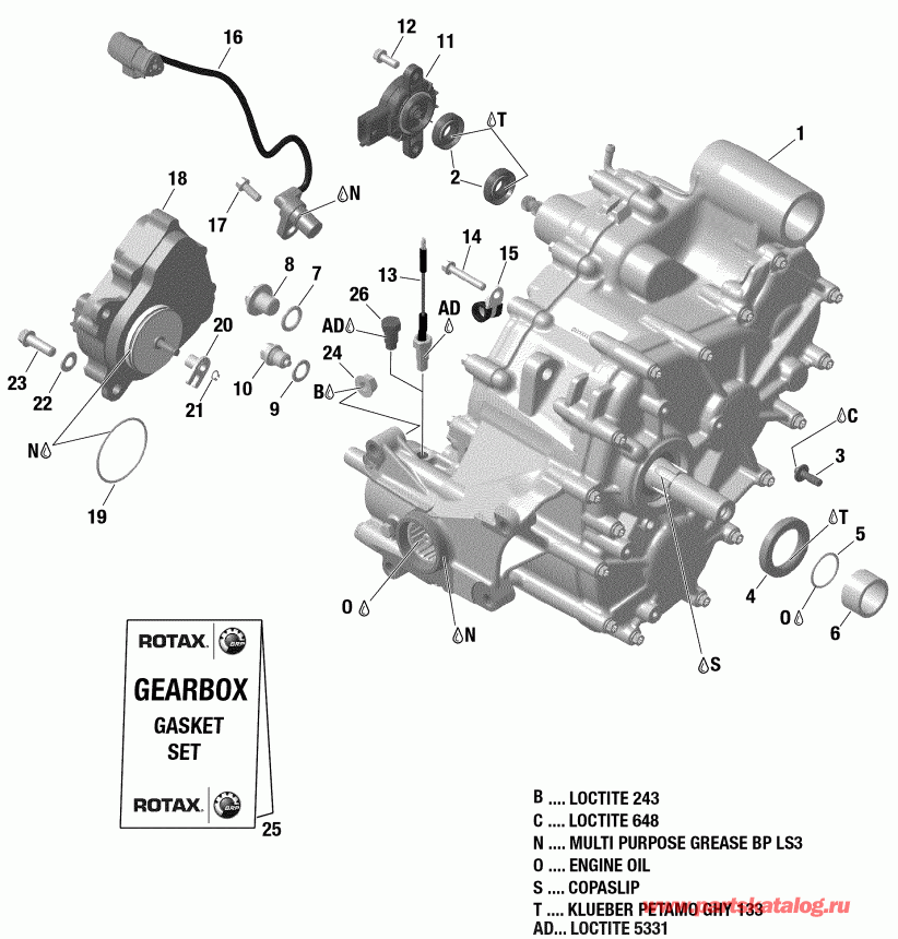  BRP 003 - Renegade 1000R EFI - North America, 2019 - Gear Box And Components 420686565 Xxc