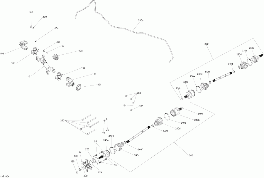 ATV BRP - Rear Drive Renegade 1000r Efi