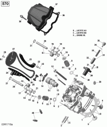 01-   , Front - 570 Efi (01- Cylinder Head, Front - 570 Efi)