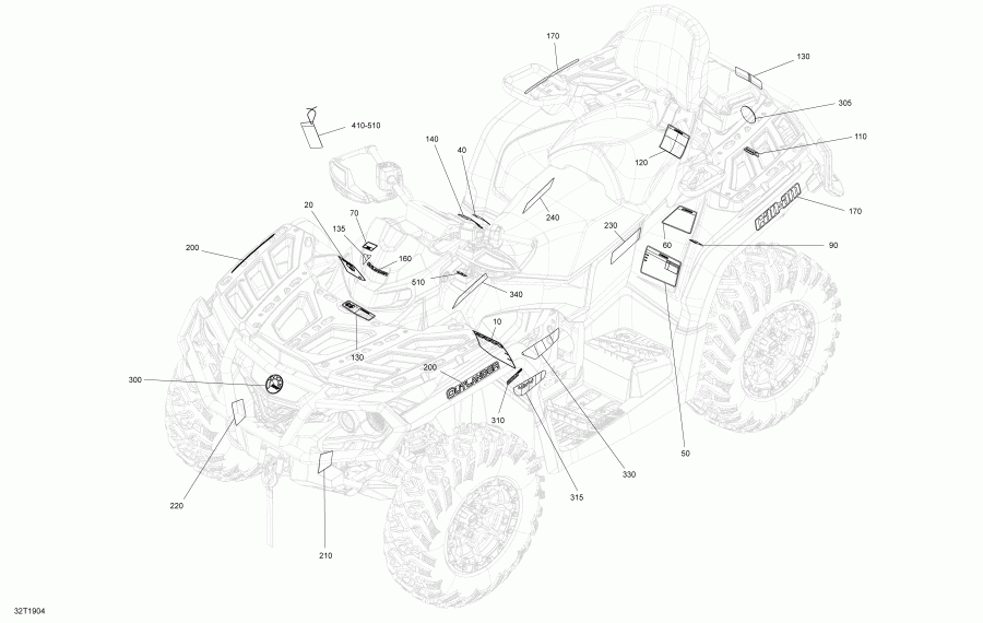   004 - Outlander MAX 570 EFI - North America, 2019 -  Dps