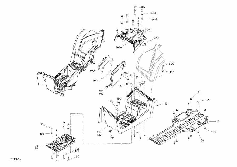 ����������  ������ 004 - Outlander MAX 6X6 - 450 EFI - T3, 2019 - Body And Accessories Outlander 6x6 Max 450 Efi Squadron Green Middle