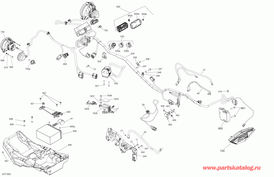 ATV BRP 005 - Outlander MAX 450 EFI - International, 2019 - Electrical 450 Efi Package Std & Dps