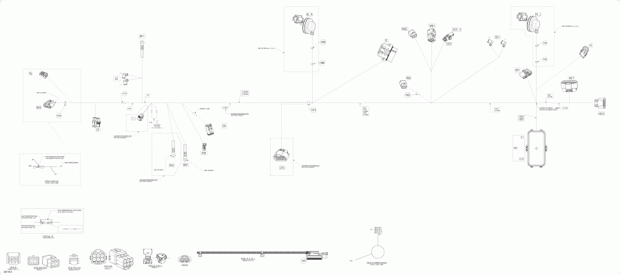  Bombardier 005 - Outlander MAX 450 EFI - International, 2019 - Main Harness 710006173