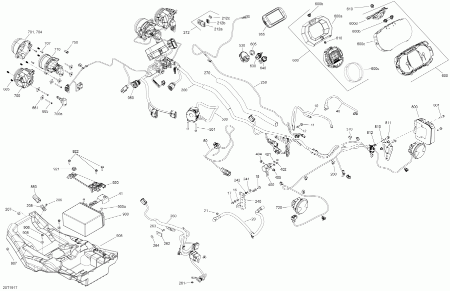 ������������ BRP 005 - Outlander MAX 650 EFI - International - European Communities, 2019 ������ - ��������� Outlander 650 Efi Packages Pro, Xt & Xmr