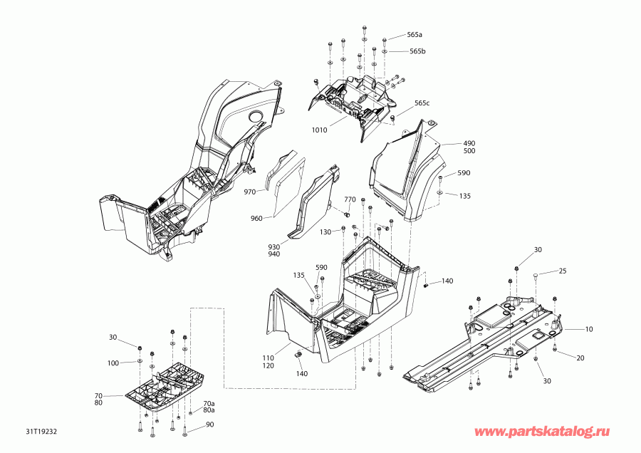 ATV Bombardier 005 - Outlander MAX 6X6 - 650 EFI - T3, 2019  -    Outlander 6x6 Max 650 Efi Squadron  Middle
