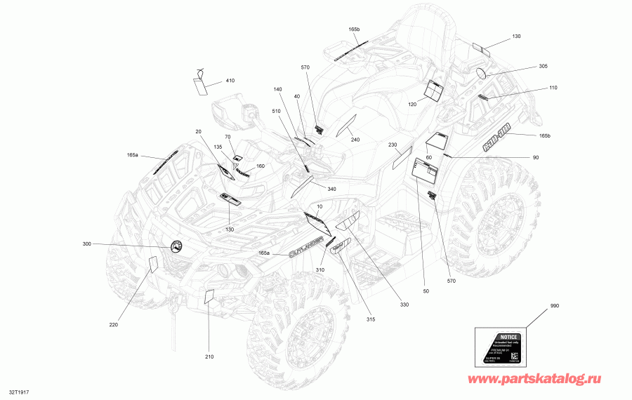  BRP 006 - Outlander MAX 1000R EFI - North America, 2019  - Decals Ltd