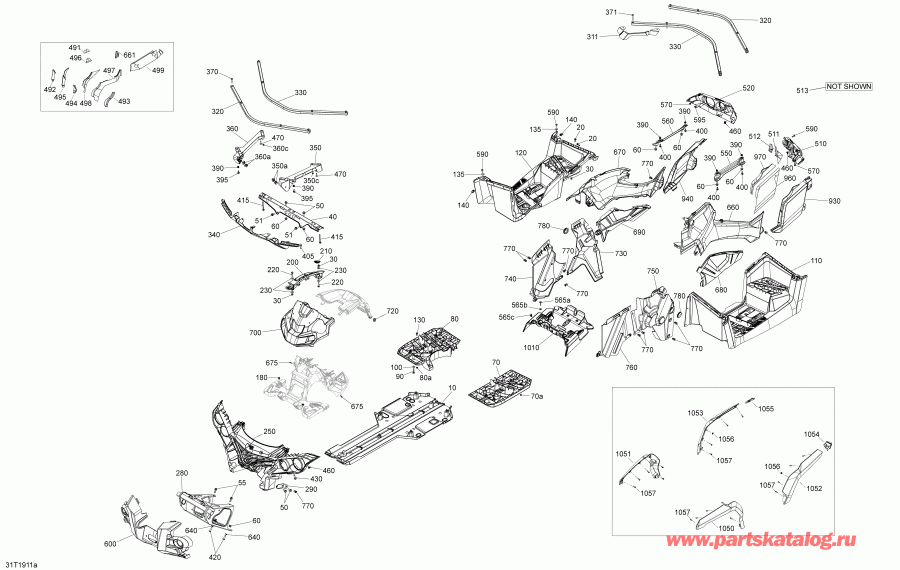 ���������� BRP 006 - Outlander MAX 570 EFI - PRO NORDIC - T3, 2019 - Body And Accessories Pro Nordic 3skc