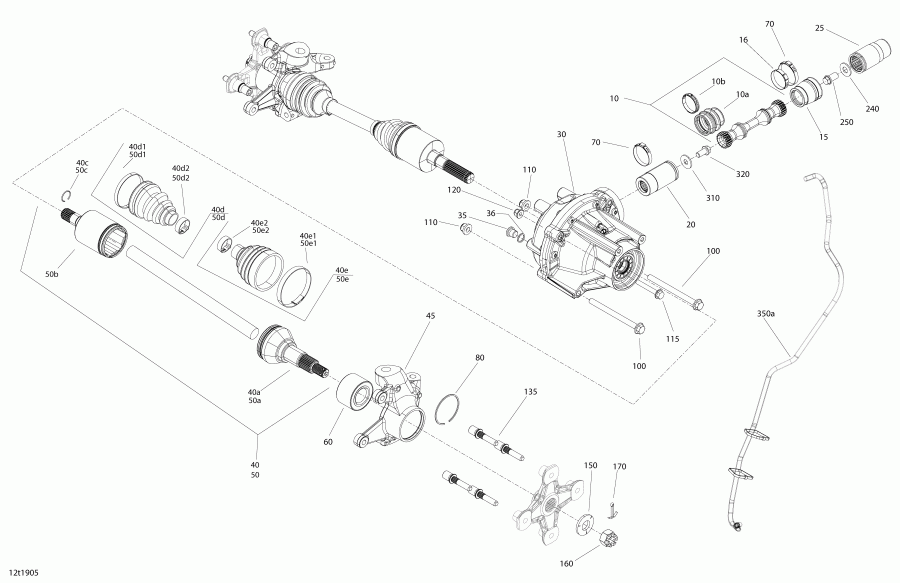 ATV BRP 006 - Outlander MAX 6X6 - 1000 EFI - T3, 2019 - Front Drive Outlander 6x6 Common Parts