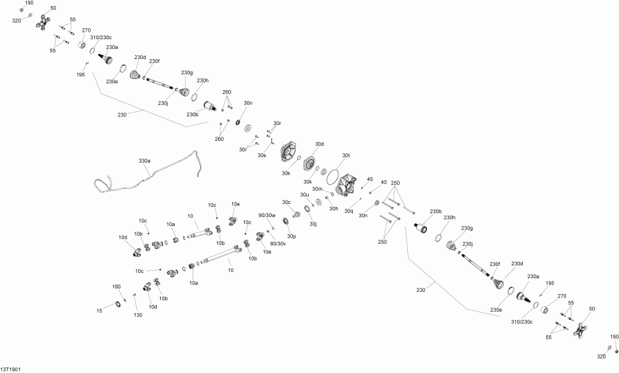   007 - Outlander MAX 570 EFI - International - Non European Communities, 2019 - Rear Drive Outlander Max
