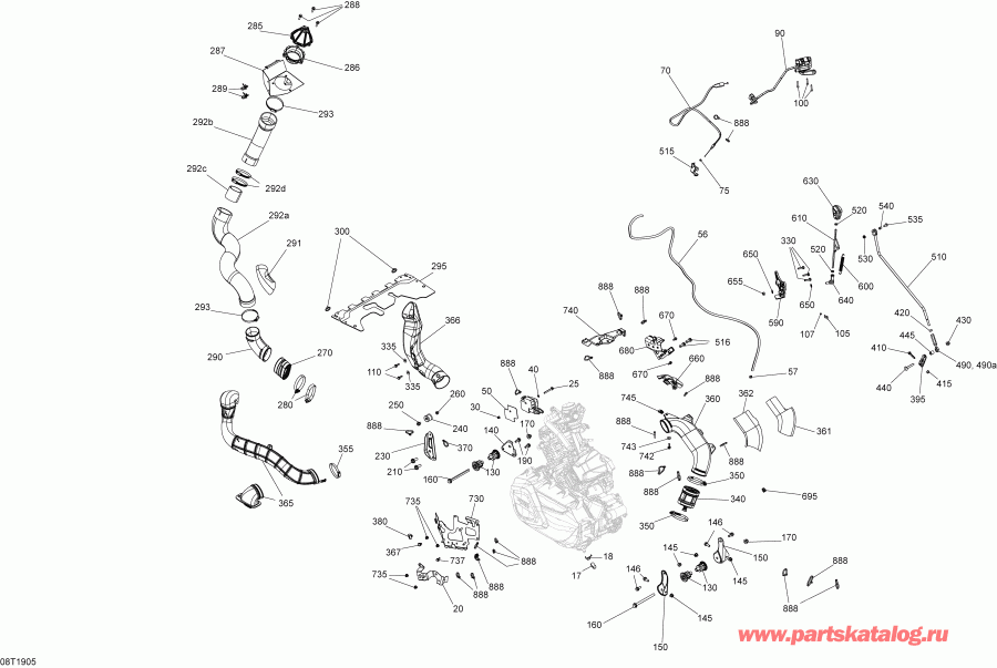������������ BRP - Engine Outlander 850 Efi