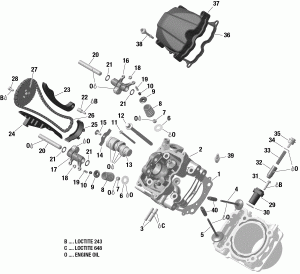 01-   , Front (01- Cylinder Head, Front)