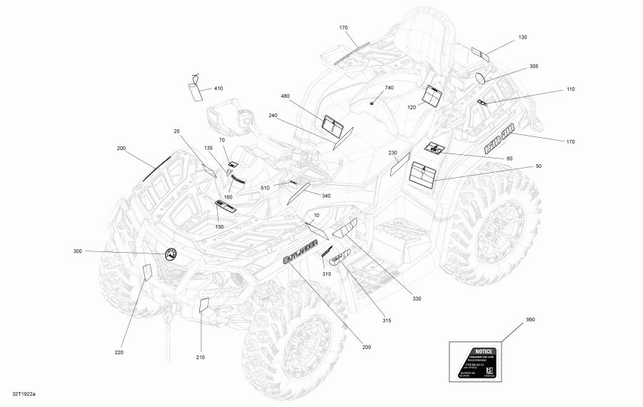  BRP 008 - Outlander MAX 1000R EFI - International - European Communities, 2019 -  Xtp