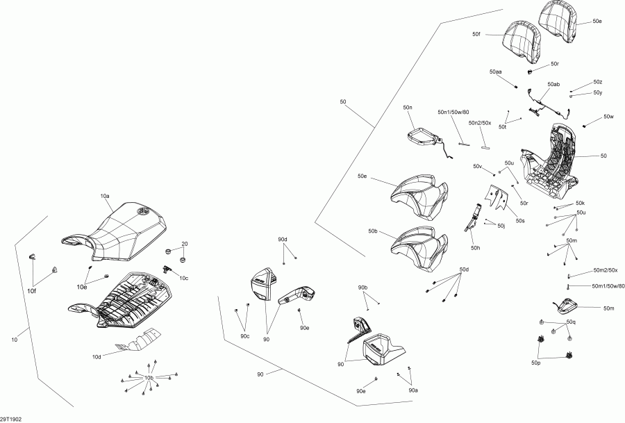 ����������  ������ 008 - Outlander MAX 1000R EFI - International - European Communities, 2019 - Seat