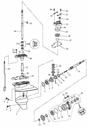 ������ ������ � ������ 1 (Lower Housing and Drive 1)