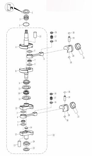 ���������� ��� � ������� (Crankshaft / Piston)