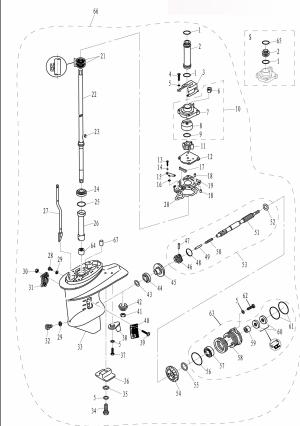 ������ ������ � ������ 1 (Lower Housing and Drive 1)